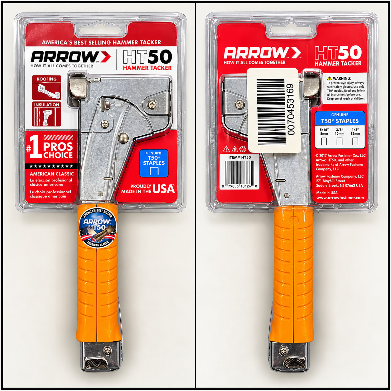 🔨 ARROW HT50 HEAVY-DUTY HAMMER TACKER – MADE IN USA 🇺🇸 NWT