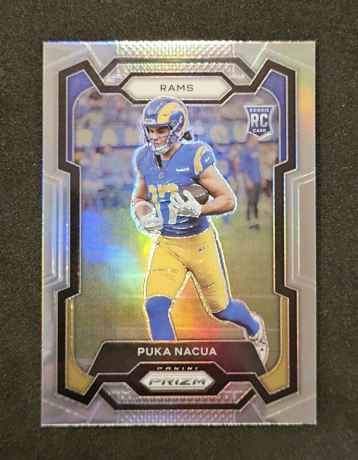 Prizm 2023 Puka Nacua Rookie Silver Prizm #357 Los Angeles Rams (READ DESC)