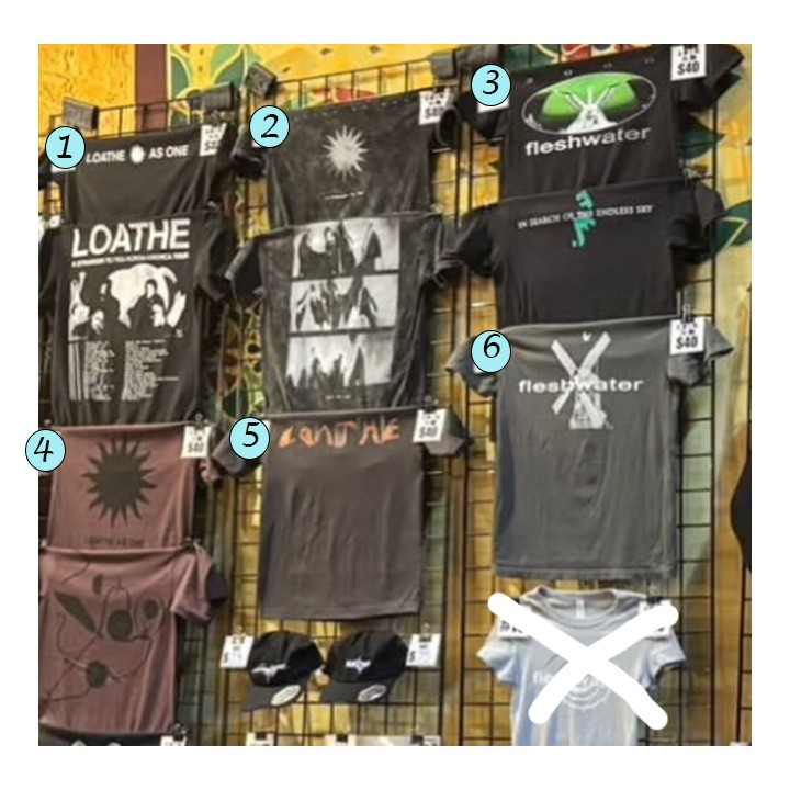 Loathe North America Tour 2026 Concert T-Shirt Graphic Tee Reprint
