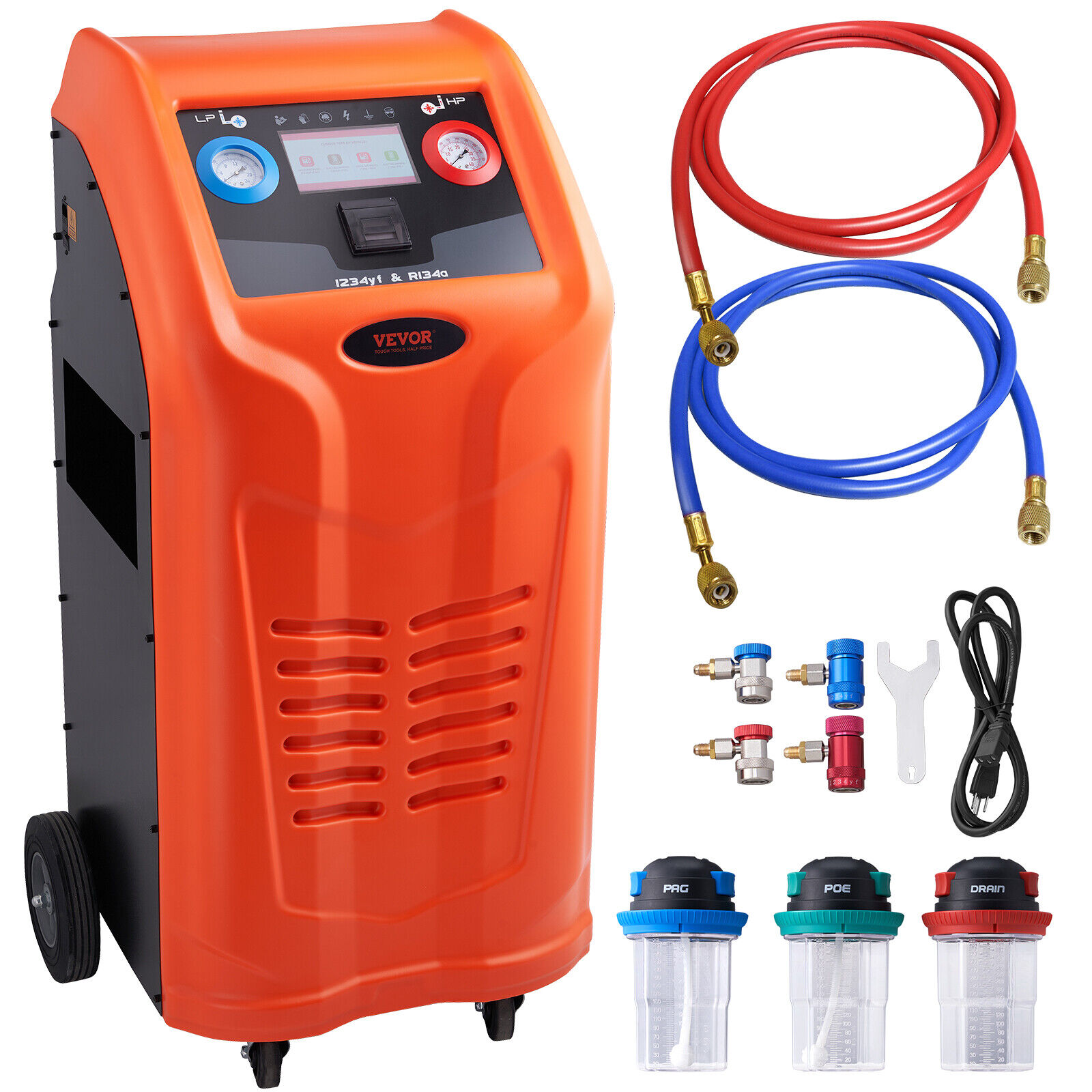 VEVOR Refrigerant Recovery Machine Fully Automatic A/C System Filling Recovery