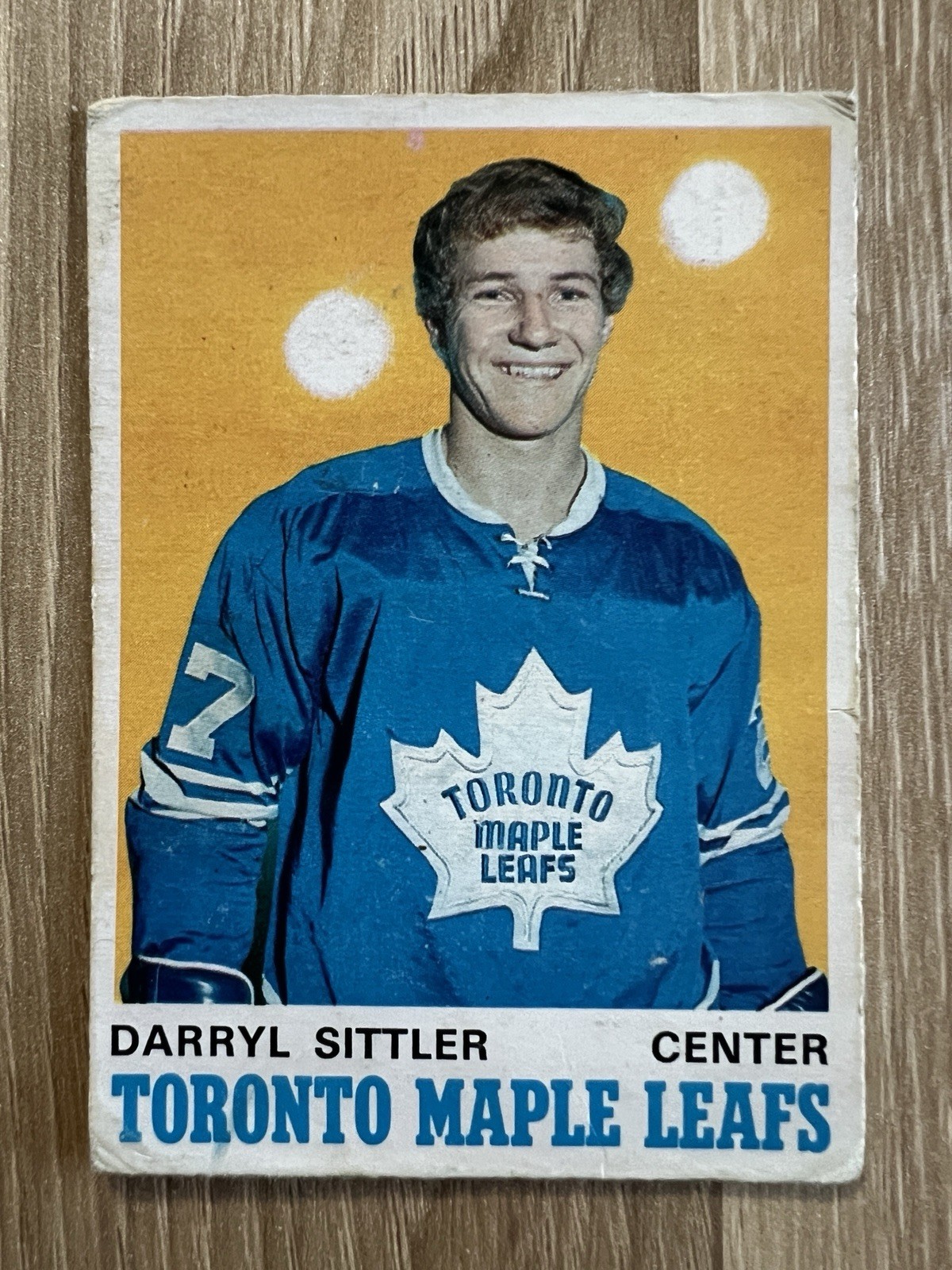 1970-71 O-Pee-Chee #218 Darryl Sittler Maple Leafs Rookie VG/VG+ - No Creases.