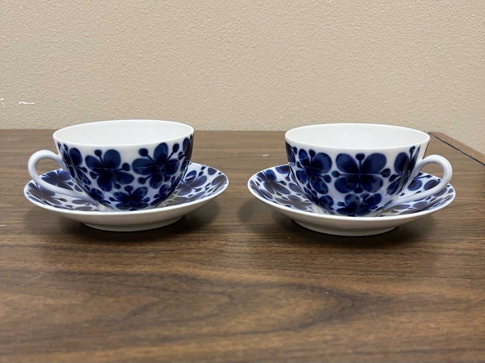 Rorstrand Sweden Mon Amie Marianne Westman Cup & Saucer Set of 2 Vintage Blue Rorstrand Sweden Mon Amie Marianne Westman Cup & Saucer Set of 2 Vintage Blue