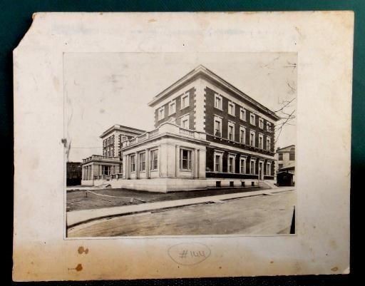 antique ALBUMEN PHOTOGRAPH PHILADELPHIA GENERAL BUILDING architecture construc?