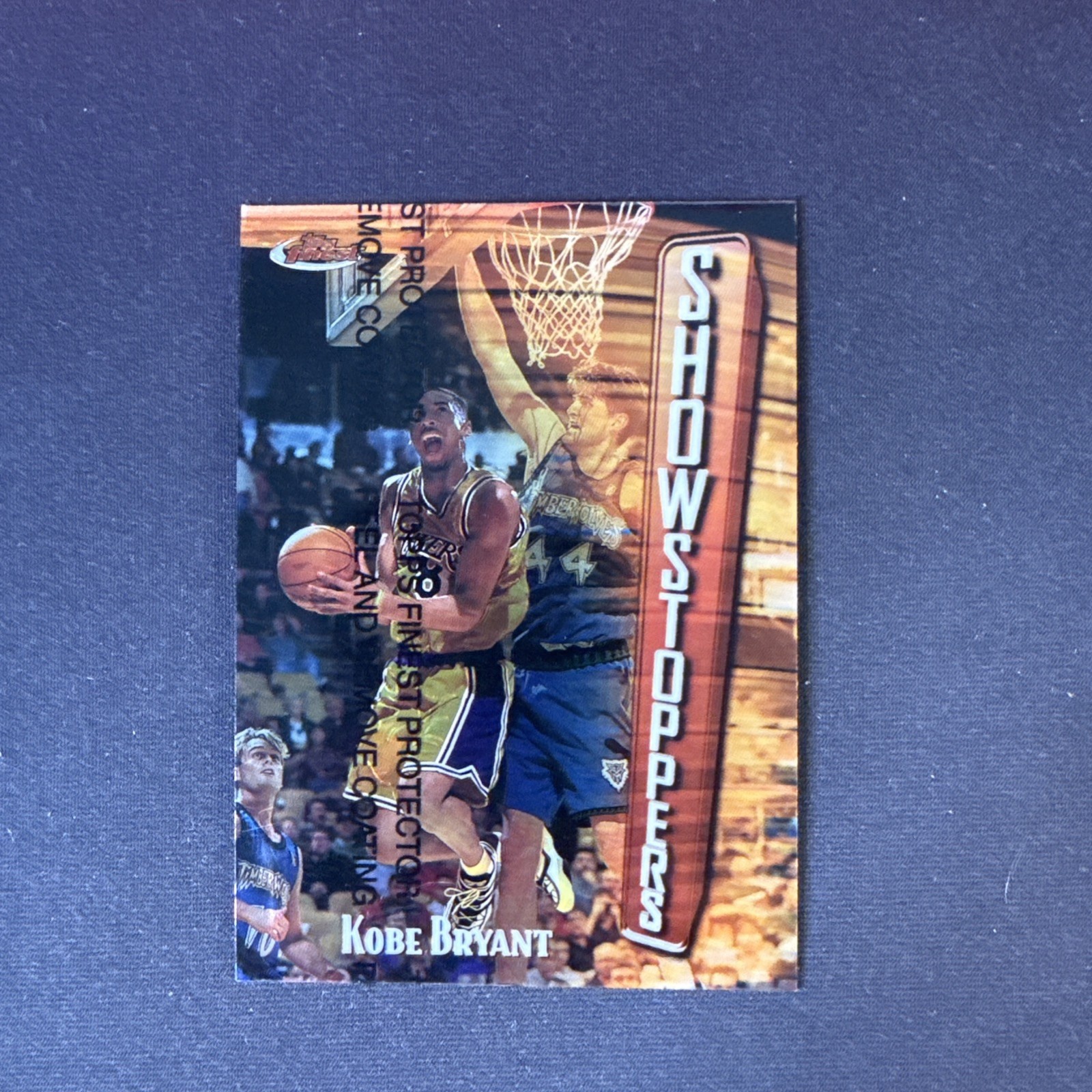1997-98 Topps Finest Kobe Bryant Showstoppers w/coating #262
