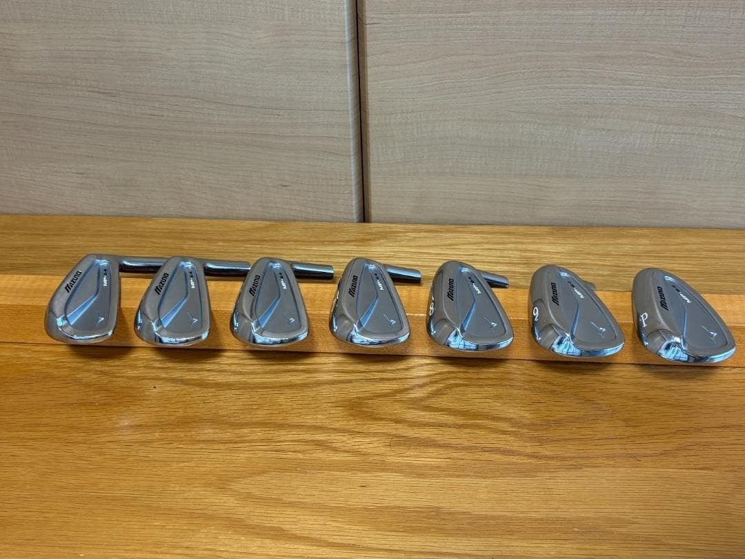 USED Mizuno MP-64 Iron Heads Only Set 4-PW 7pcs Right-Handed Grain Flow Forged