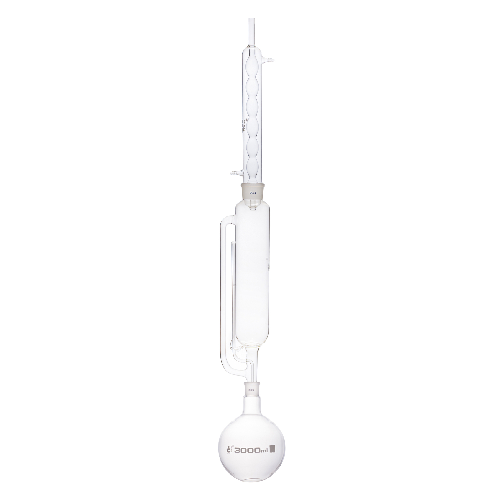 Soxhlet Extraction Apparatus - 1000mL Extractor, 3000mL Flask, Condenser - Eisco