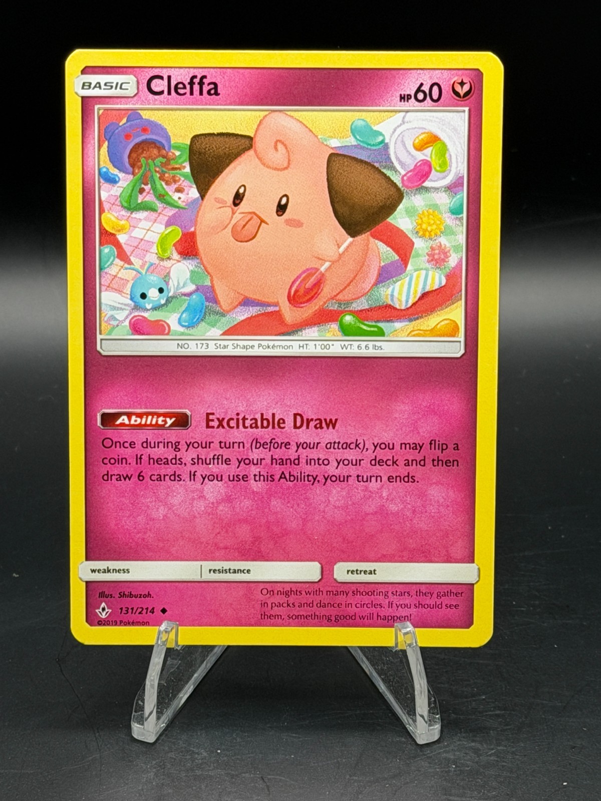 Cleffa #131/214 Unbroken Bonds Pokemon TCG Sun & Moon NM Cleffa #131/214 Unbroken Bonds Pokemon TCG Sun & Moon NM