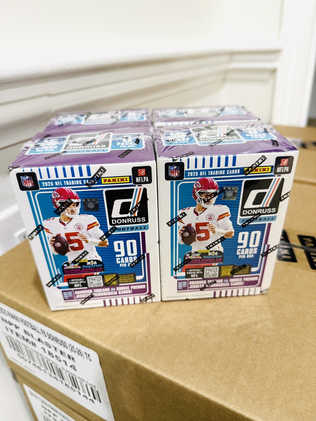 2025 Panini Donruss Football FACOTRY SEALED BLASTER BOX LOT OF 4 FRESH CASE