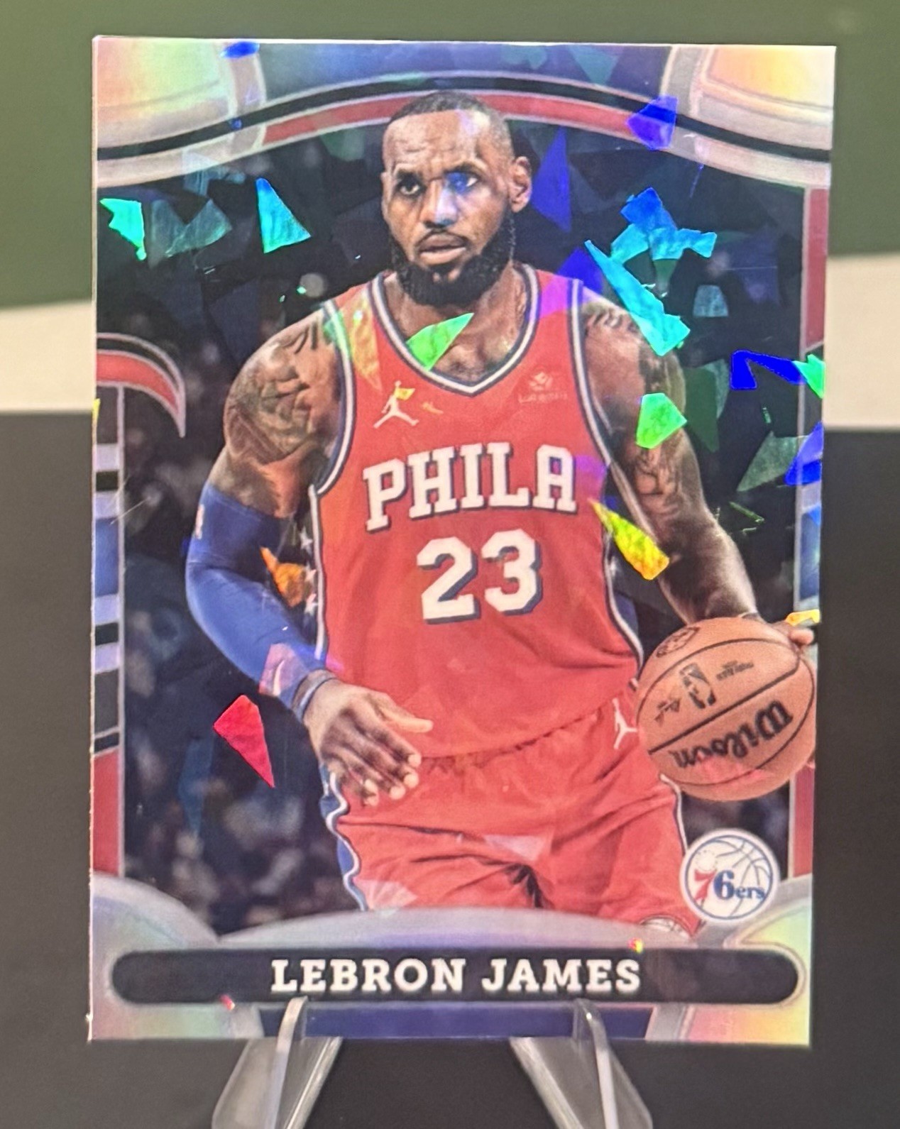 2026 - LeBron James Philadelphia 76ers Card Holo Cracked Ice 2026 - LeBron James Philadelphia 76ers Card Holo Cracked Ice