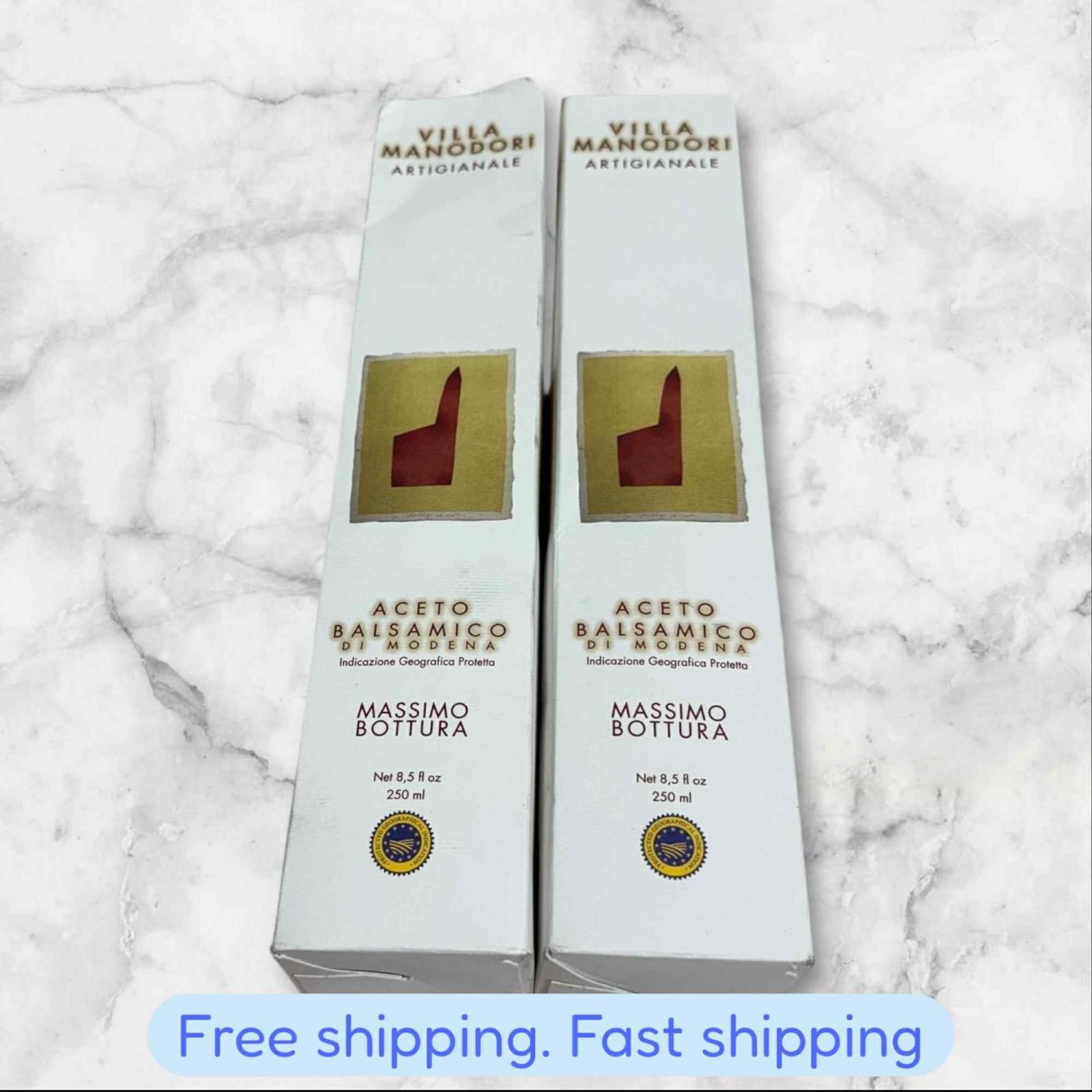 NEW FOR 2 Villa Manodori Aceto Balsamic Vinegar Artigianale 8.5 Oz / 250 Ml SHIP