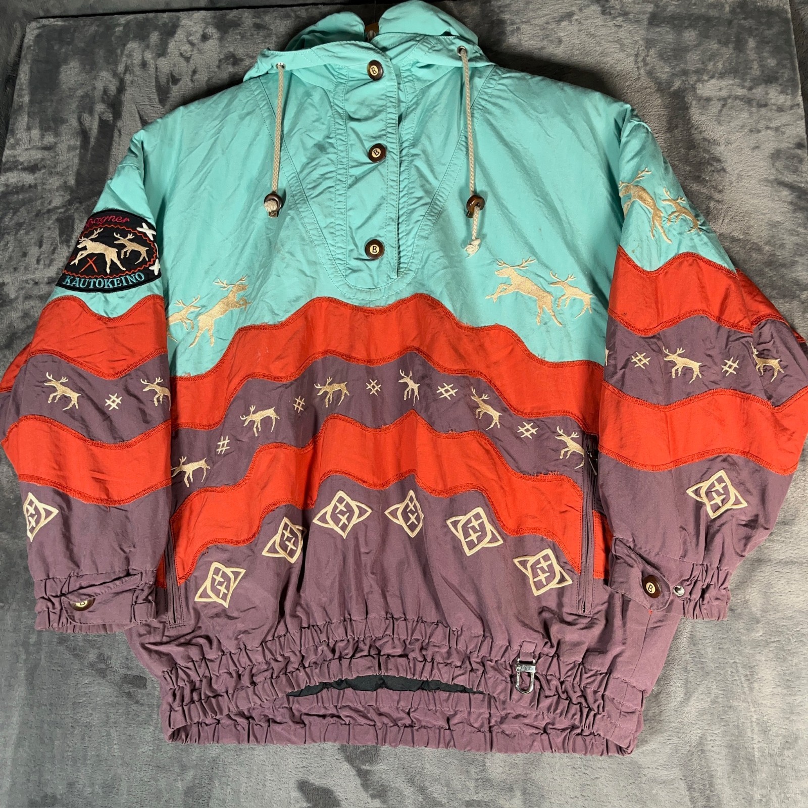 Vintage Bogner Goan Thylmann Ski Jacket Men’s Large Kautokeino 90s Anorak Moose