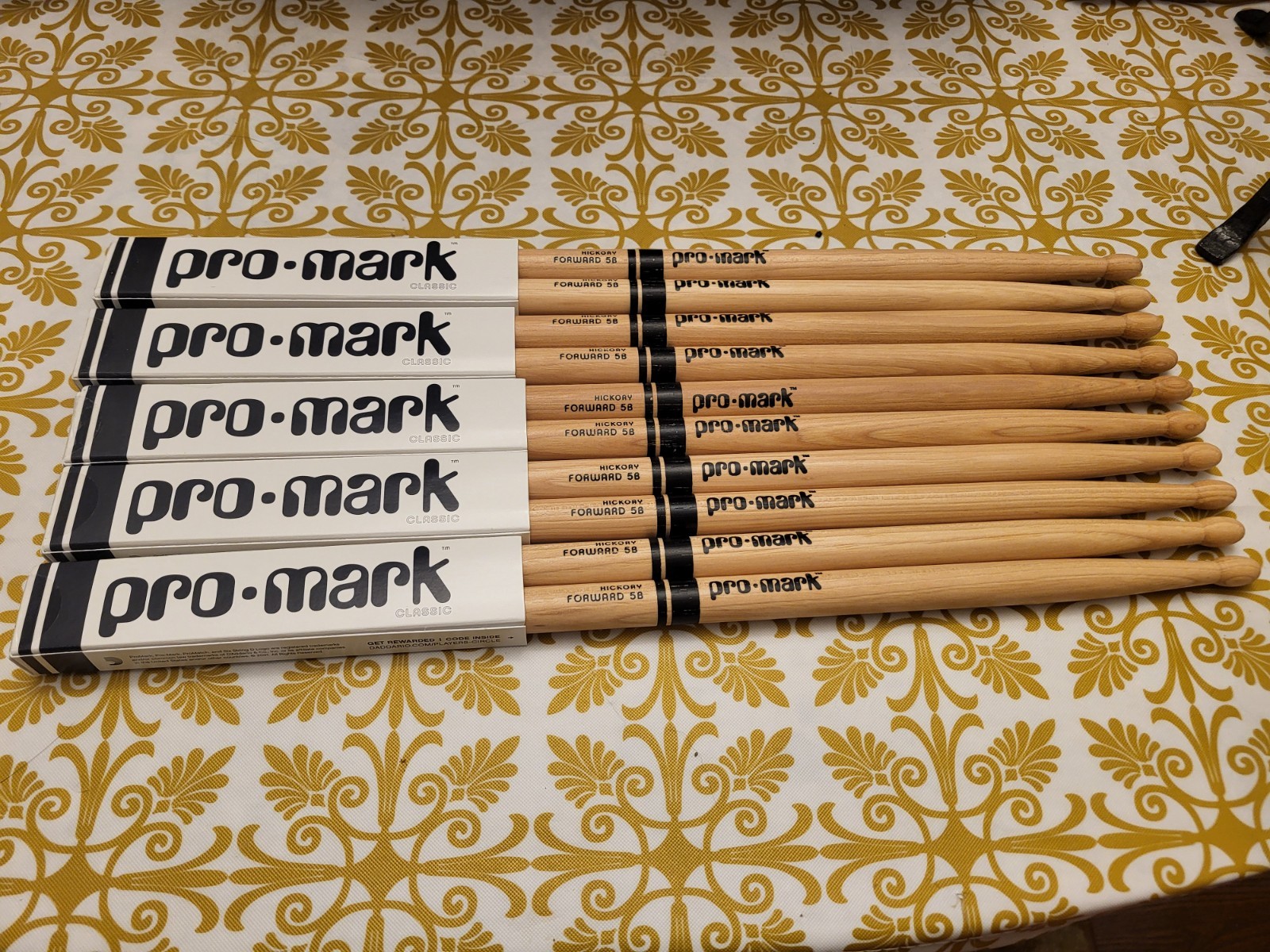 PROMARK American Hickory Drumsticks Wood 5B NEW PROMARK American Hickory Drumsticks Wood 5B NEW