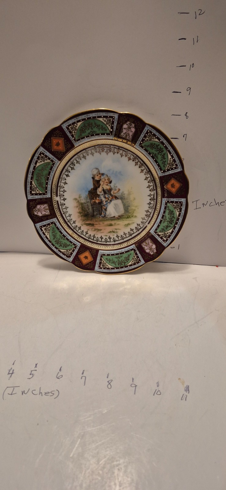 ANTIQUE OR VINTAGE ROYAL VIENNA STYLE PORCELAIN CABINET PLATE ANTIQUE OR VINTAGE ROYAL VIENNA STYLE PORCELAIN CABINET PLATE