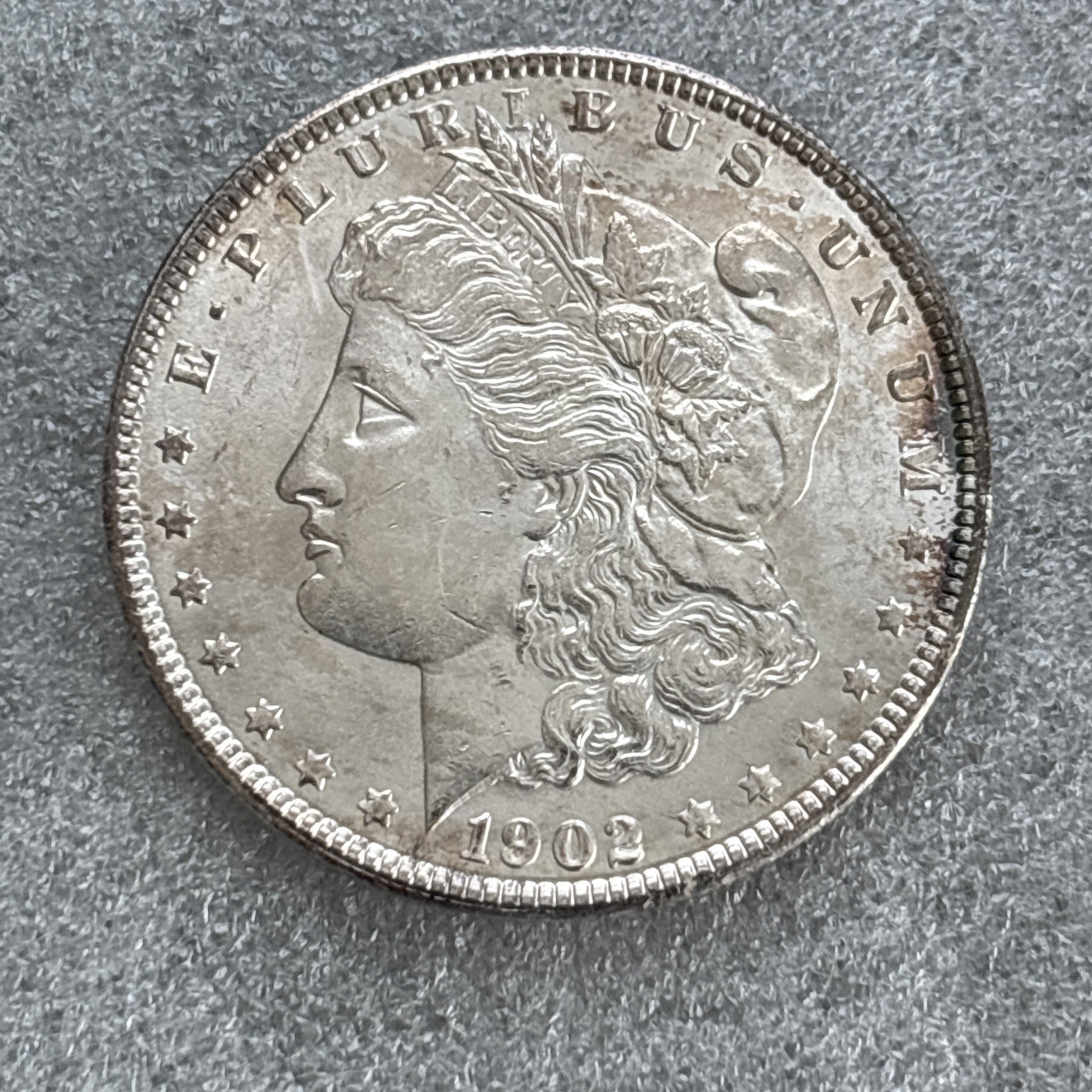 1902-P Morgan Silver Dollar #55. Tested For Authenticity. 1902-P Morgan Silver Dollar #55. Tested For Authenticity.