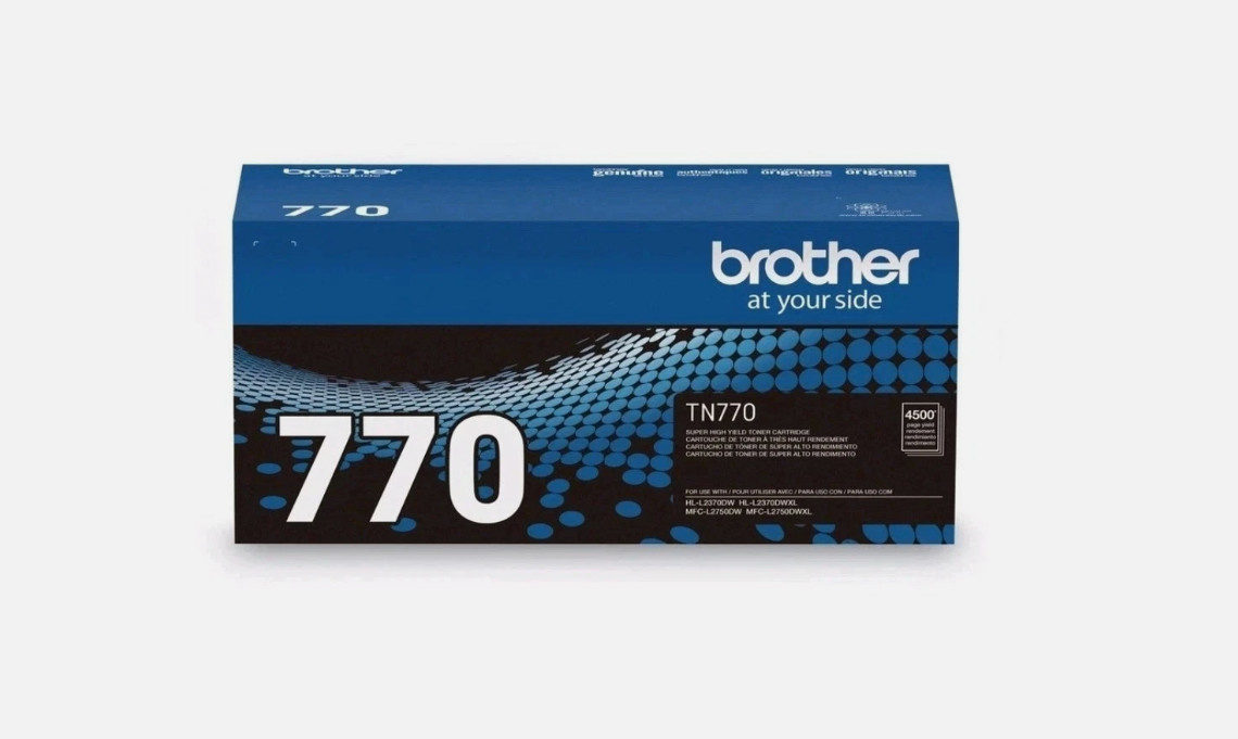 Brother TN770 Genuine OEM Black Super High Yield Toner 4500 Pages New