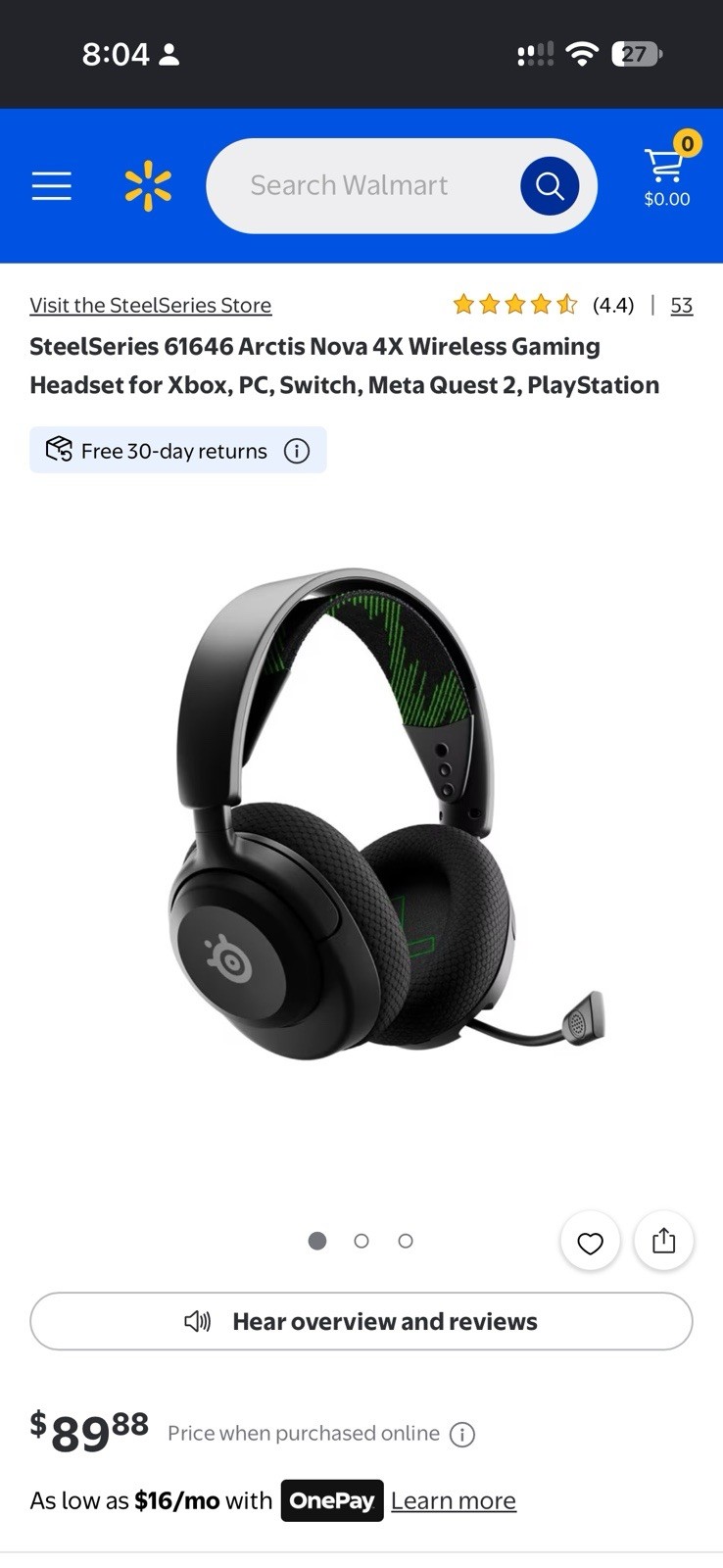 SteelSeries Arctis Nova 4x Wireless Over-the Head NEW IN BOX Retail $89.99 SteelSeries Arctis Nova 4x Wireless Over-the Head NEW IN BOX Retail $89.99