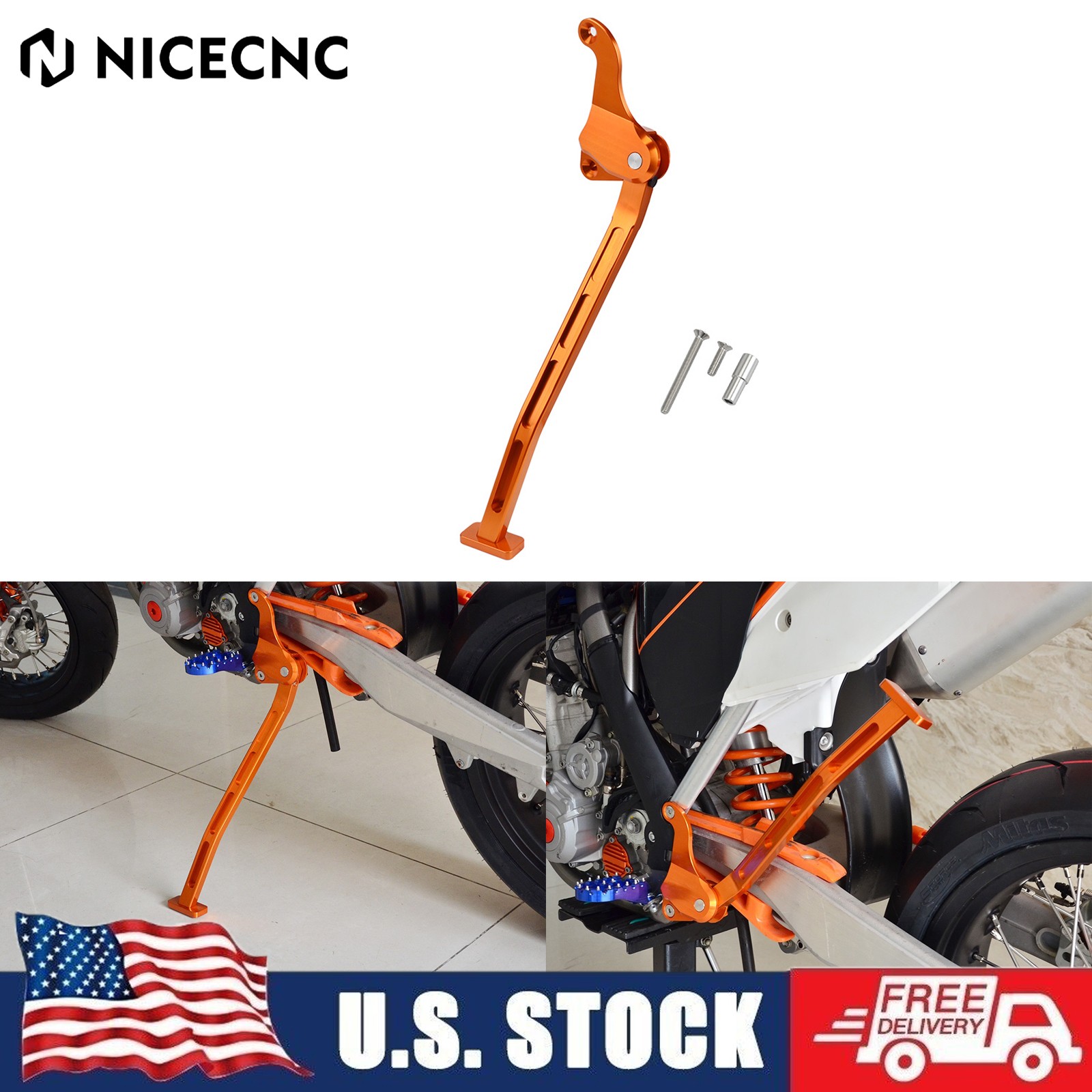 Billet Kickstand Kick Side Stand For KTM 125 150 SX 250 SX 350 450 SXF 2012-2015