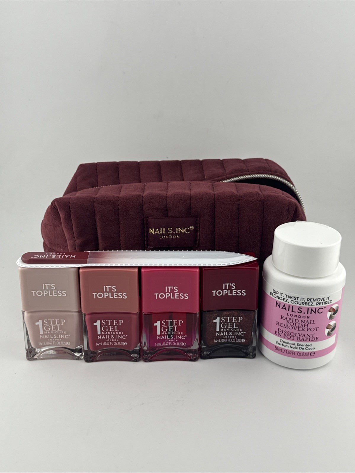 Nails.INC It\'s Topless Pink is Festive 7-Piece Collection