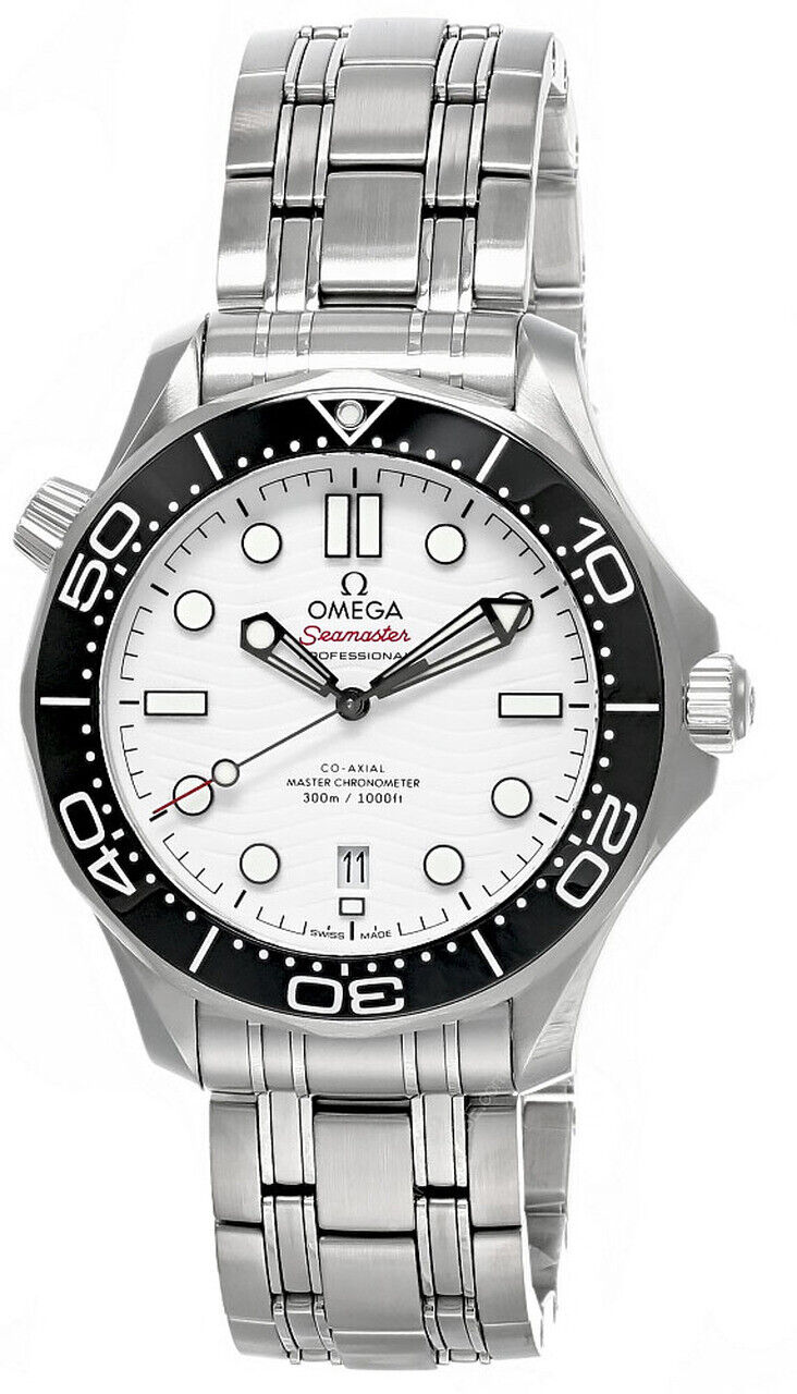 New Omega Seamaster Diver 300M Co-Axial 42MM SS Men\'s Watch 210.30.42.20.04.001