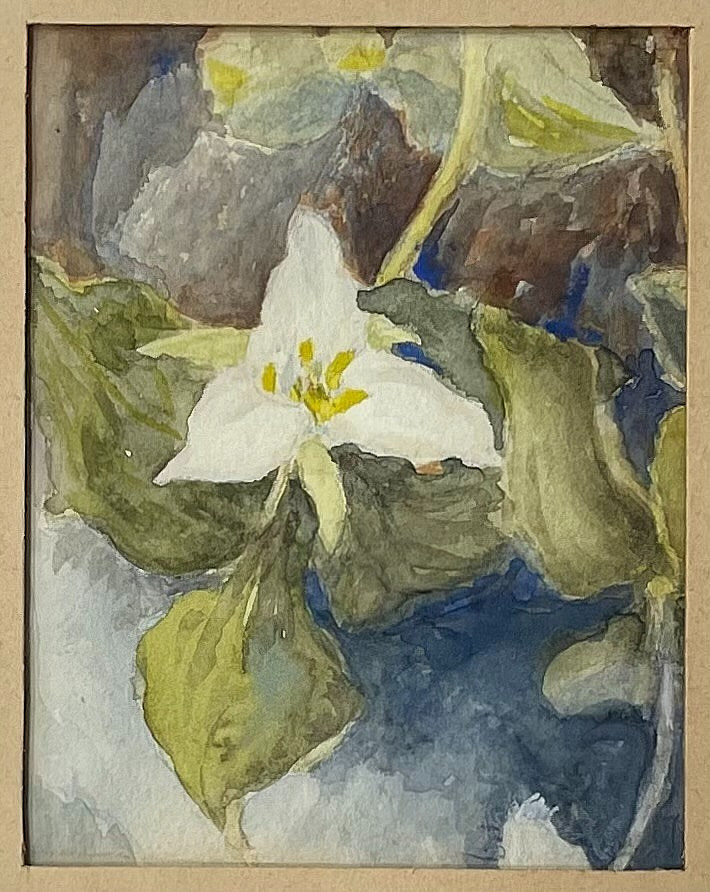 RARE Anna B. Crocker (1868-1961) Signed Watercolor – Portland Art Museum Curator