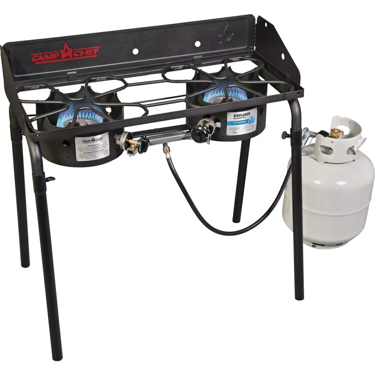 NEW - Camp Chef Explorer 2-Burner 60,000 BTU LP Gas Outdoor Cooking Stove