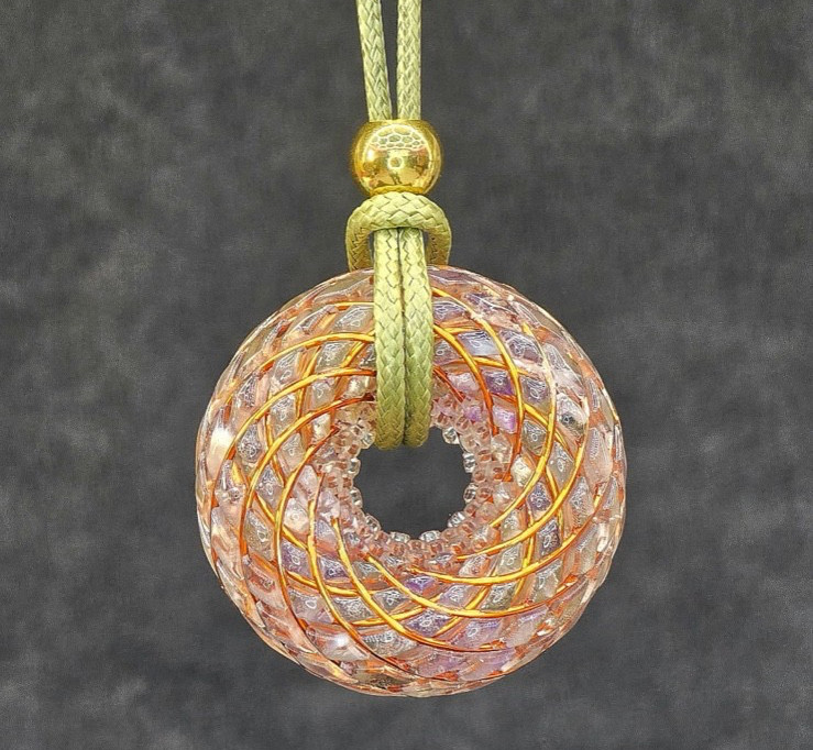 Aether Crystal Pendant Sacred Geometry Spiritual Energy Necklace