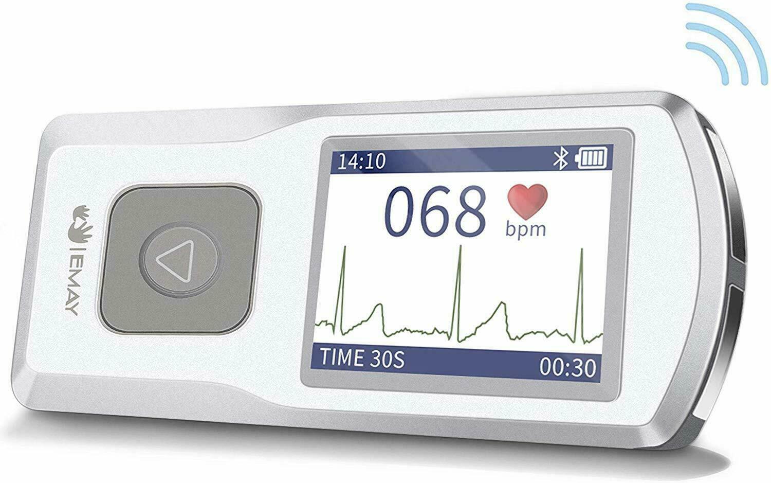 EMAY Bluetooth Portable ECG/EKG Monitor For Smartphones and computers EMG20