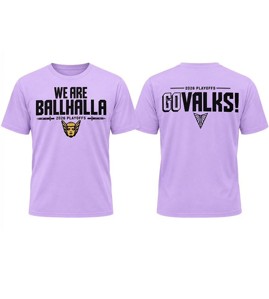 Valkyries We Are Ballhalla 2026 Playoffs T-Shirt All Size Valkyries We Are Ballhalla 2026 Playoffs T-Shirt All Size