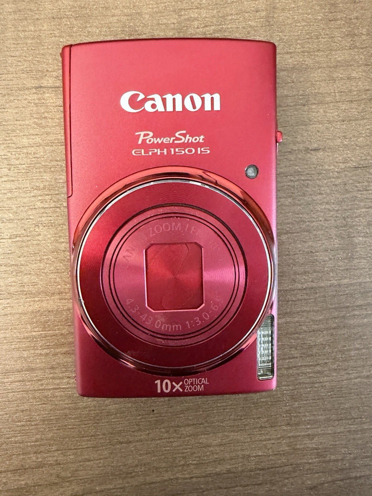 Canon Powershot Elph 150 IS Red Digital Camera 20.0MP No Battery