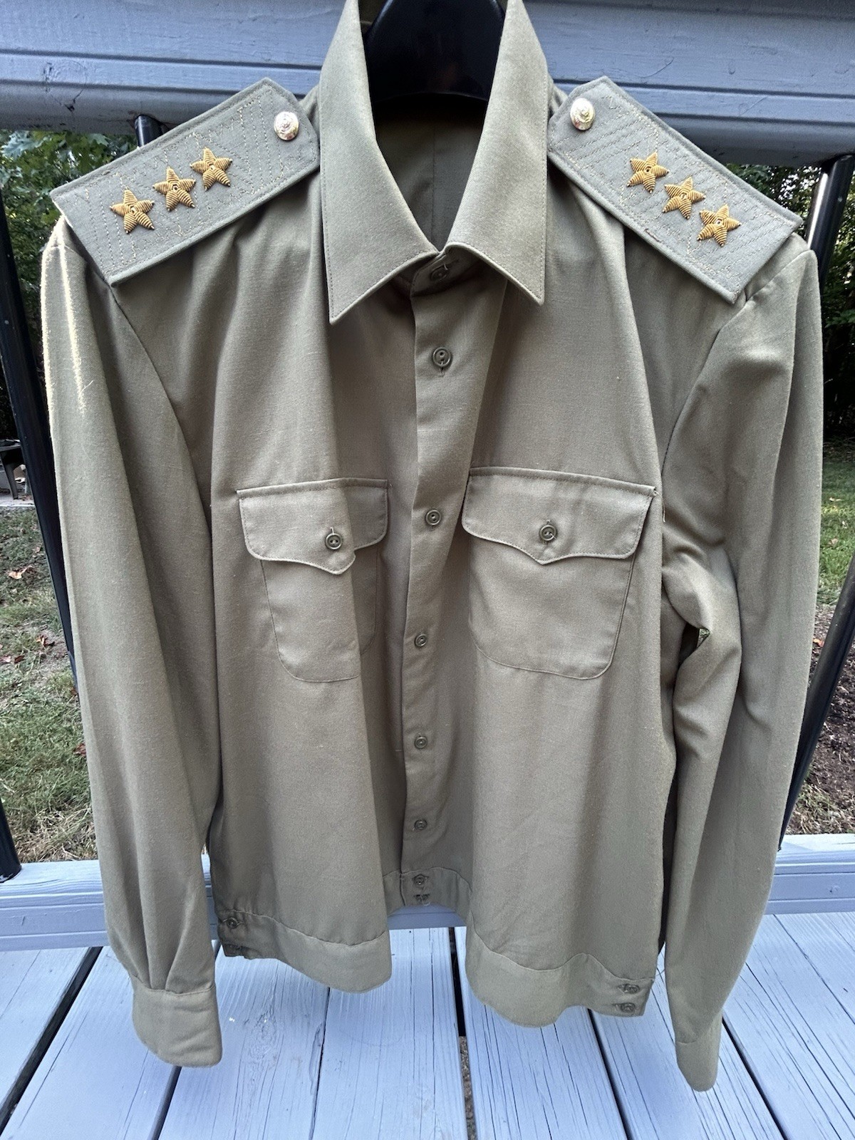 USSR Soviet Russian Army Officer Military Shirt Uniform Vintage, NEW 50-3 USSR Soviet Russian Army Officer Military Shirt Uniform Vintage, NEW 50-3
