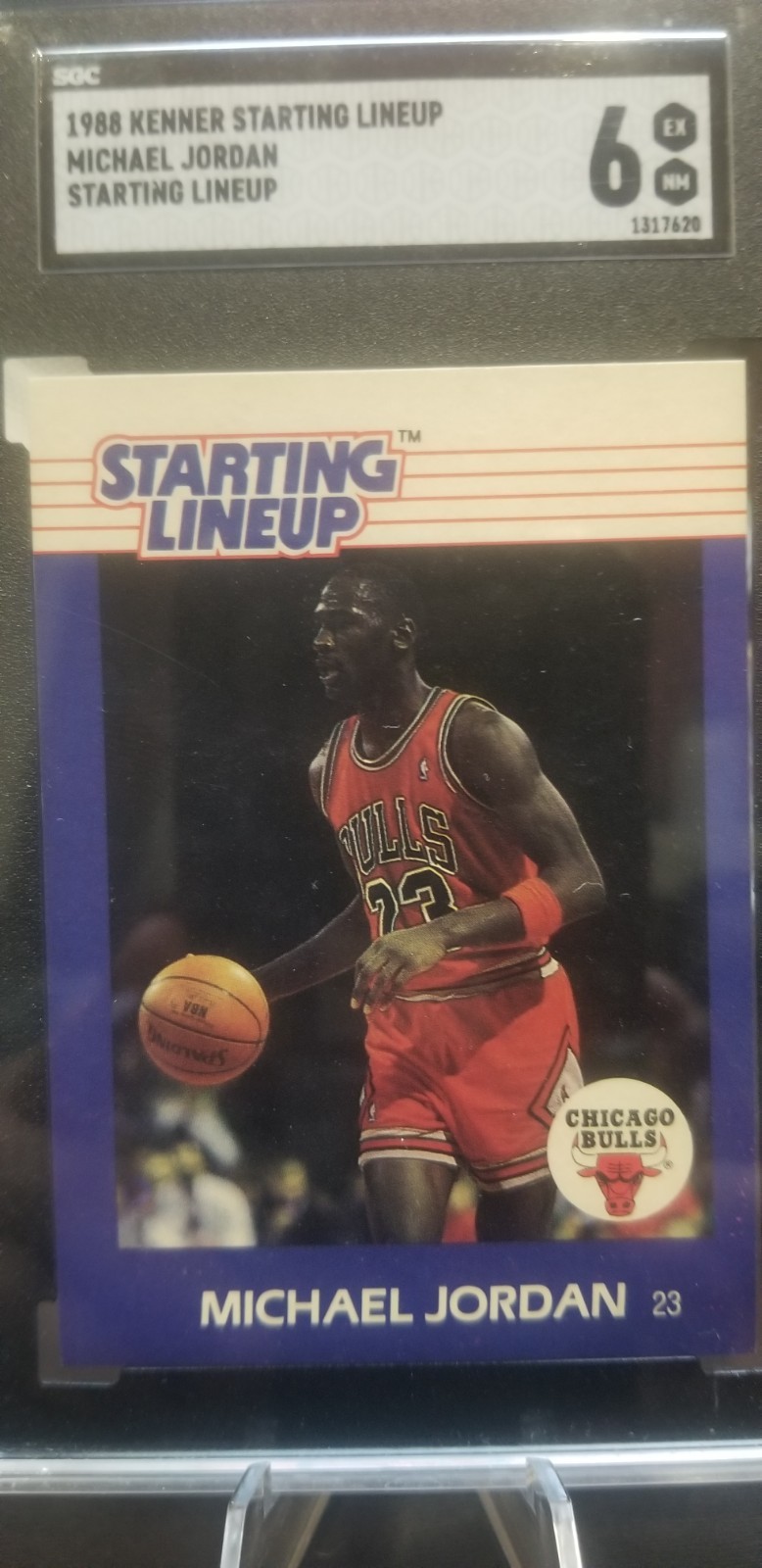Kenner Starting Lineup Michael Jordan, graded SGC 6 EX-NM Kenner Starting Lineup Michael Jordan, graded SGC 6 EX-NM