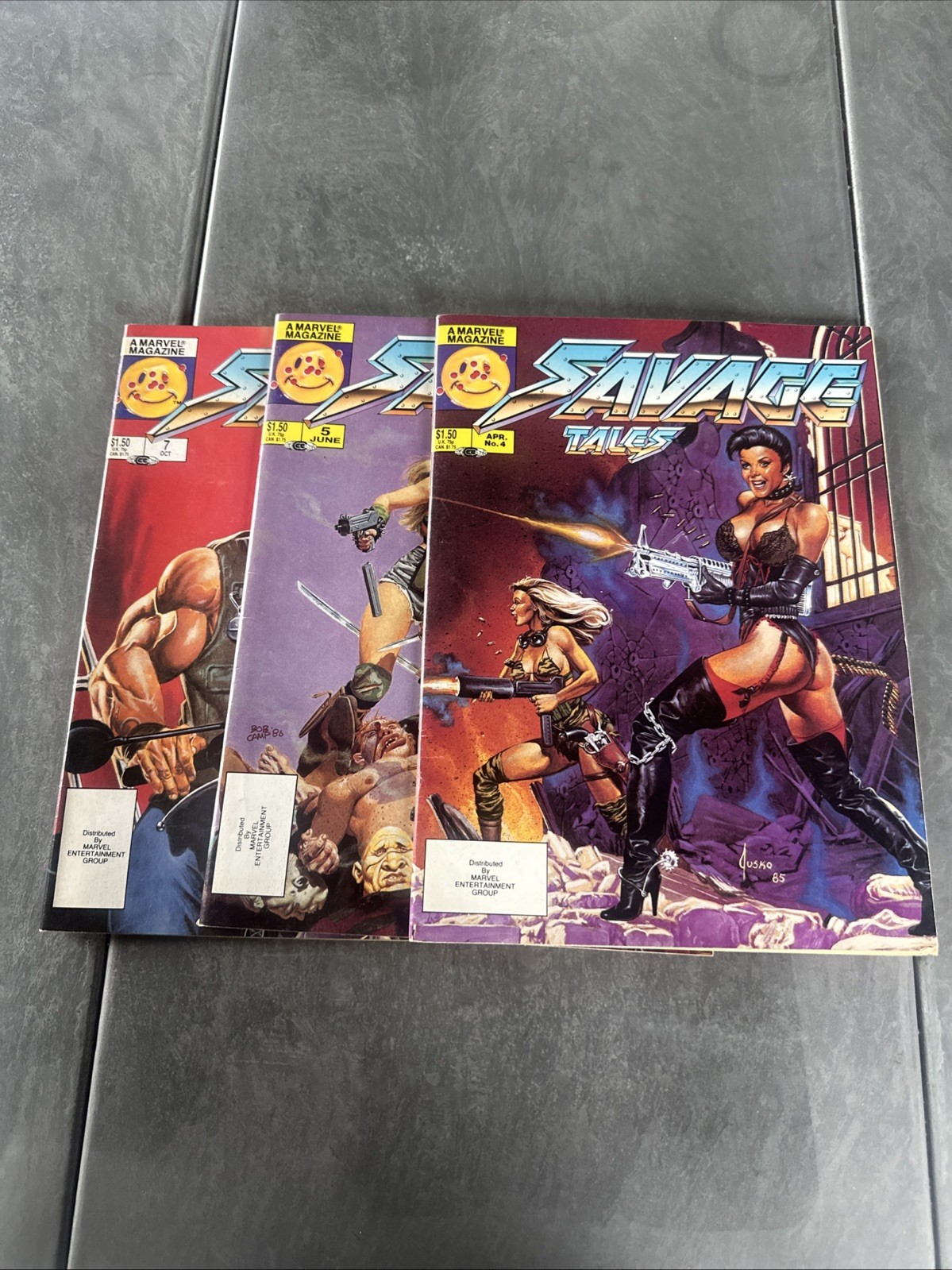 Savage Tales Issues 4-5 and 7, VF Bagged and Boarded Savage Tales Issues 4-5 and 7, VF Bagged and Boarded