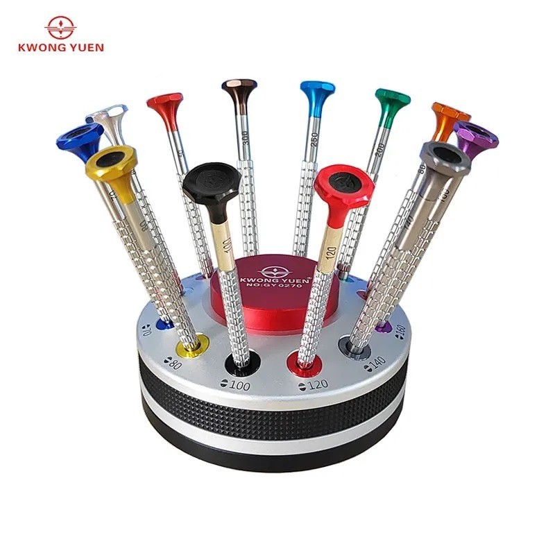 Kwong Yuen 12 PCS Screwdriver Set Precision Non-Slip Ball Bearing Slotted Kwong Yuen 12 PCS Screwdriver Set Precision Non-Slip Ball Bearing Slotted