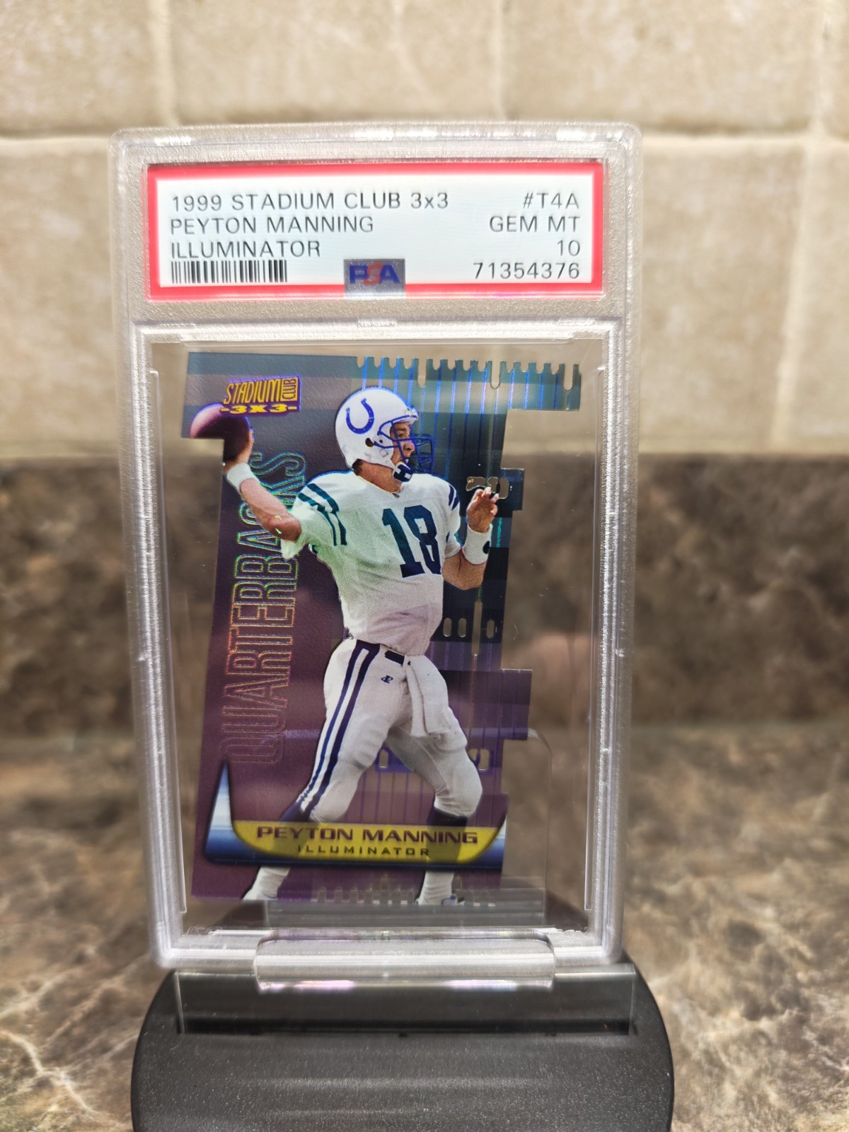 1999 Topps Stadium Club - 3x3 Peyton Manning #T4A Luminescent