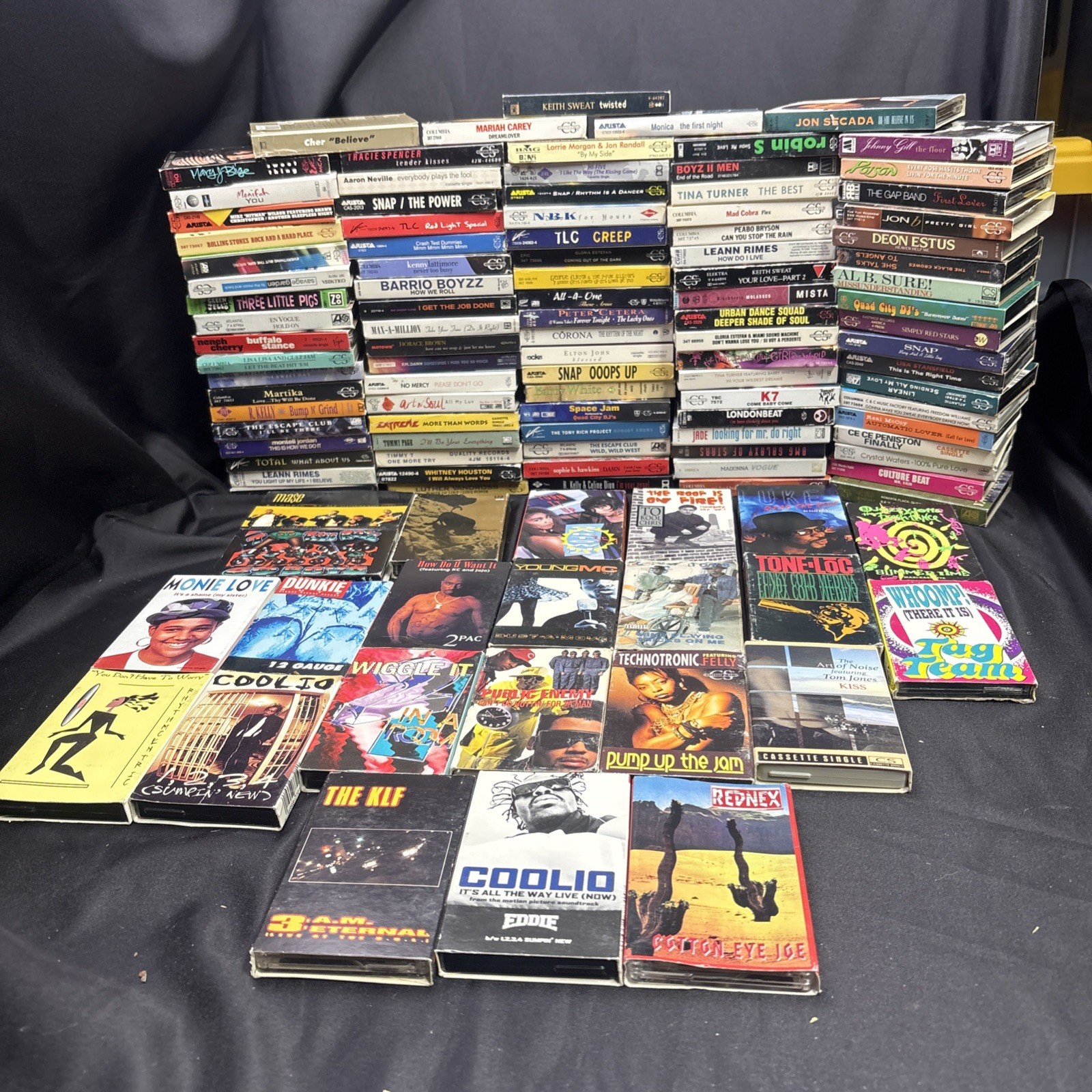 Lot 80+ 1990s Cassette Singles Hip Hop House Electronic Pop Rap Cassingle VTG