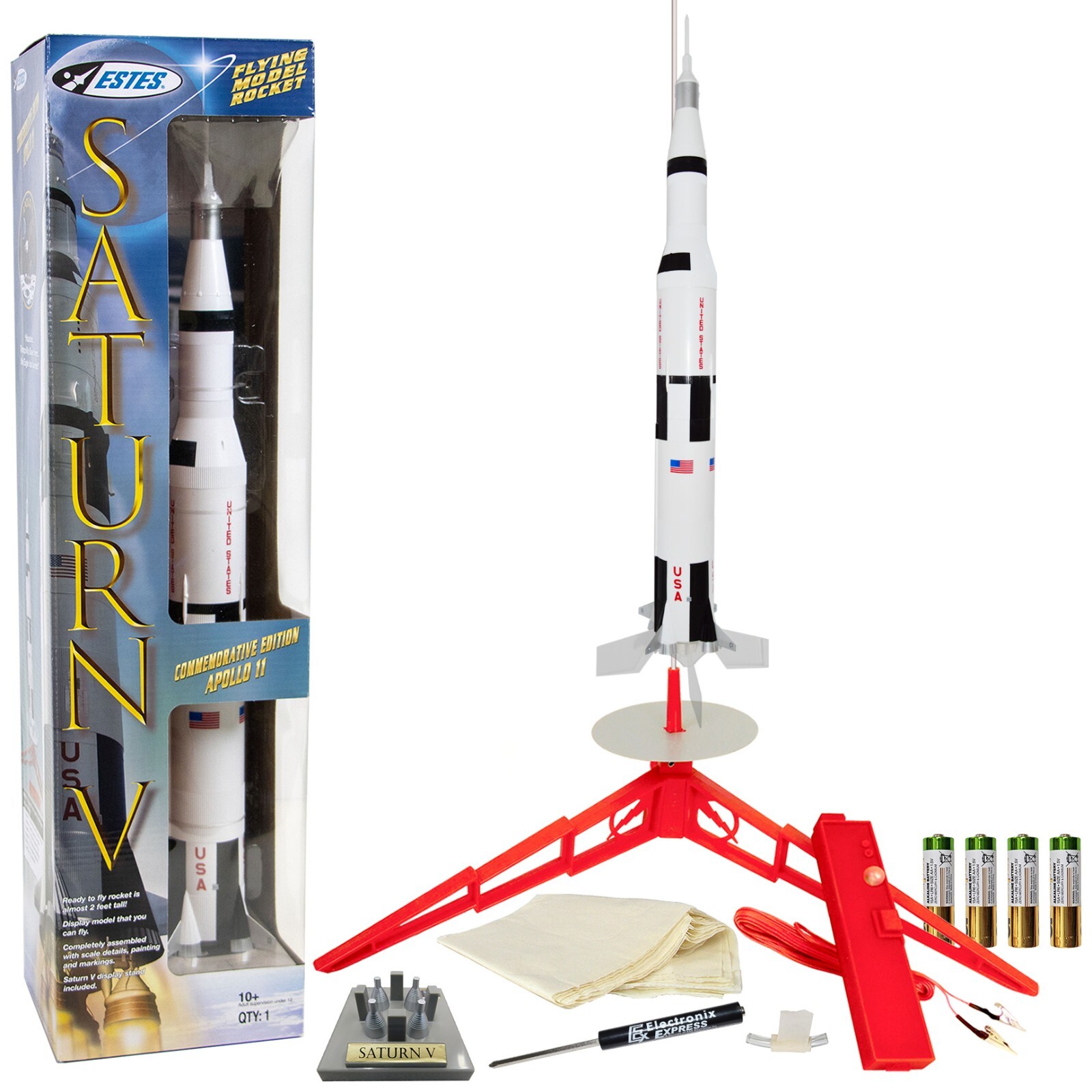 Estes Saturn V Model Rocket Starter Set - Includes Rocket, Launch Pad+Controller Estes Saturn V Model Rocket Starter Set - Includes Rocket, Launch Pad+Controller