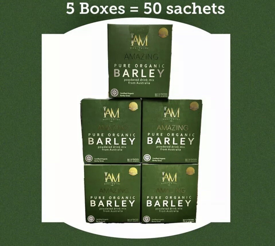 IAM Amazing Pure Organic Barley Powder - 5Boxess IAM Amazing Pure Organic Barley Powder - 5Boxess