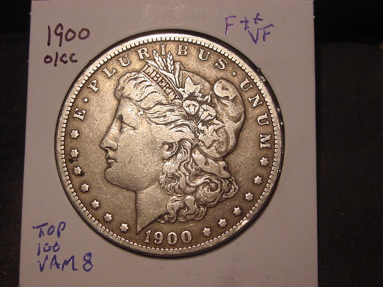 1900-O O/CC MORGAN DOLLAR F ++ VF NICE PQ MORE VF ORIGINAL POPULAR DATE VARIETY 1900-O O/CC MORGAN DOLLAR F ++ VF NICE PQ MORE VF ORIGINAL POPULAR DATE VARIETY