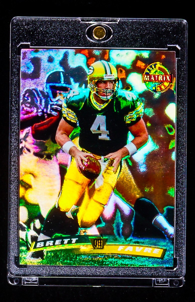 Brett Favre RARE MATRIX HOLO FOIL CARD Green Bay Packers  HALL OF FAME HOF