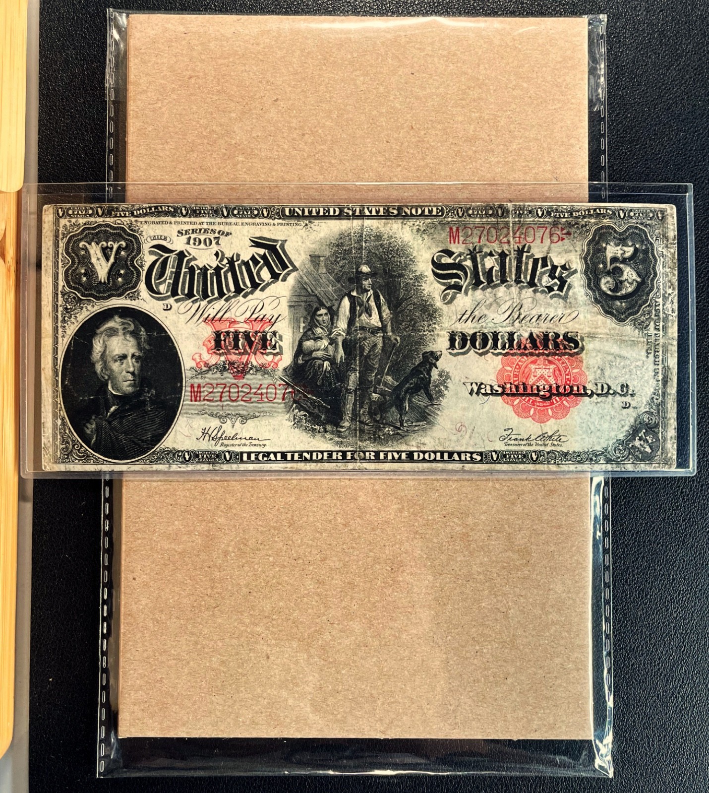 Fr. 91 1907 $5 Legal Tender \