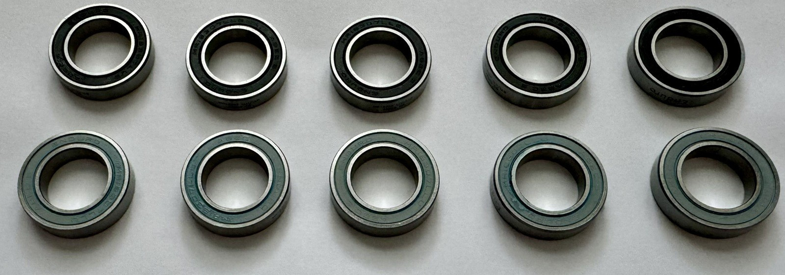 Ten (10) Enduro MR 18307 LLU/LLB ABEC-5 CN Radial Bearings - 18mm x 30mm x 7mm