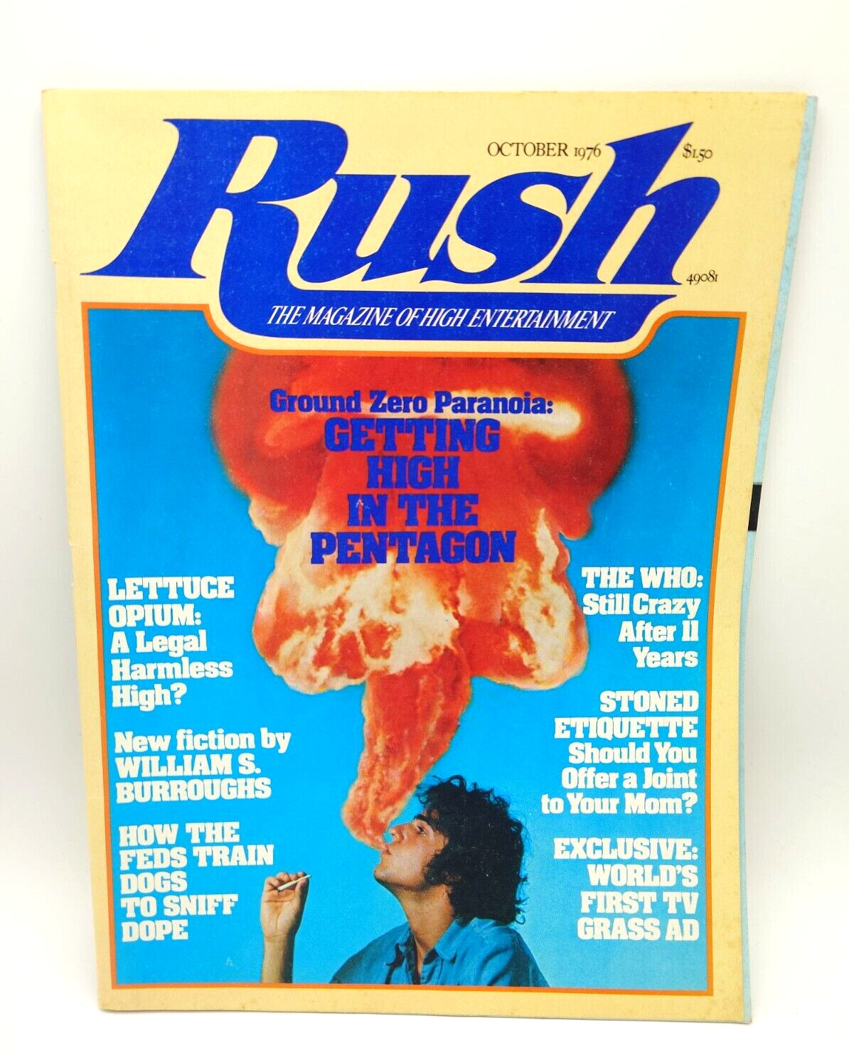 Rush Magazine #1 October 1976 William S Burroughs The Who Drugs Counterculture