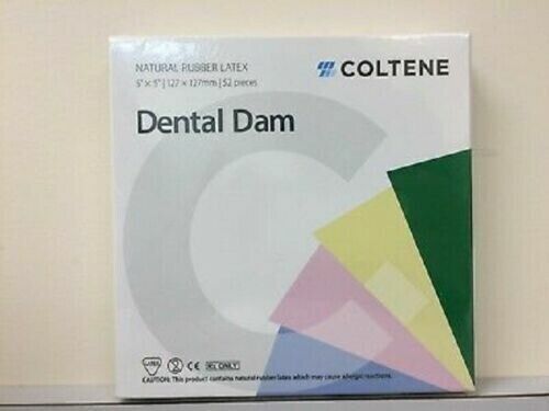 Coltene Whaledent Dental Rubber Dam Sheets Non-Latex Extra Strength (Size 5X5).