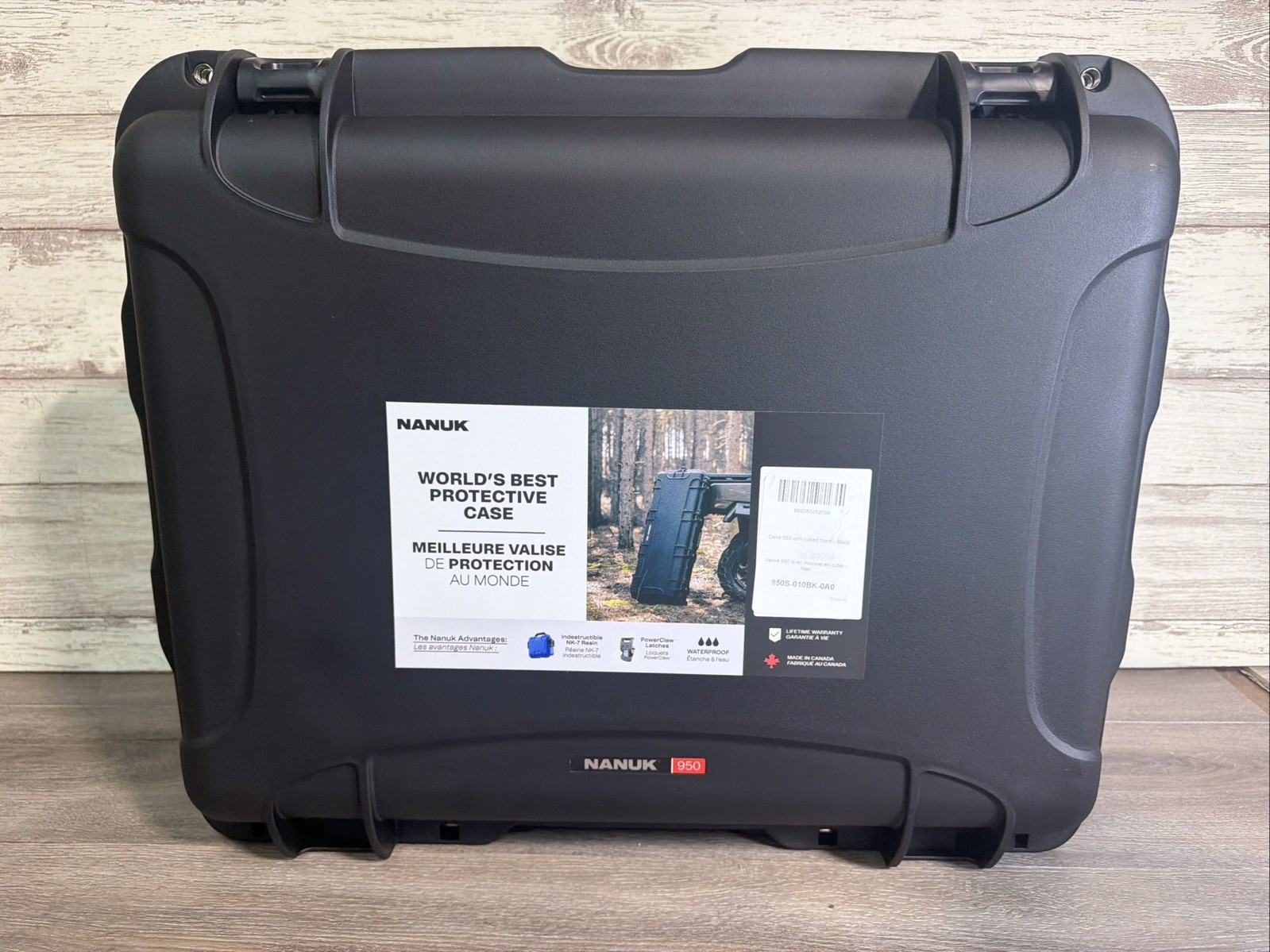 NANUK 950 Wheeled Hard Case, Black, With Cubed Foam, Brand New