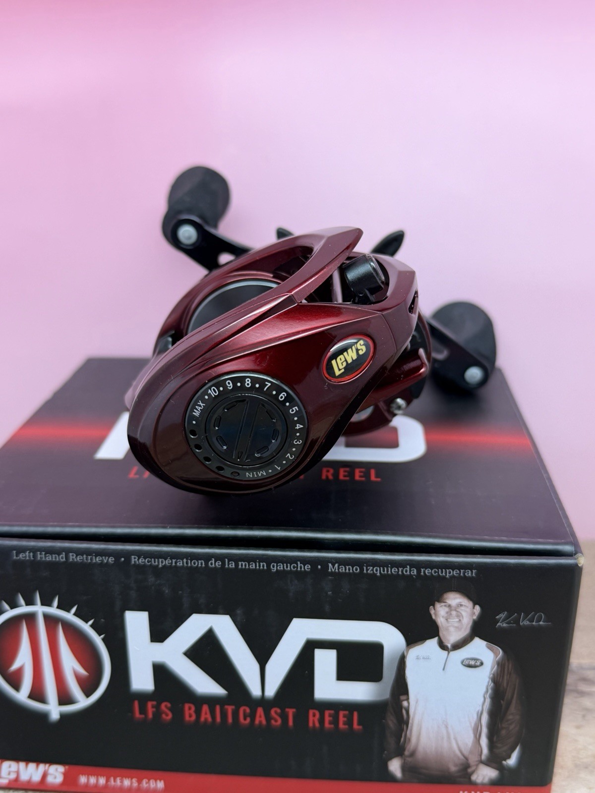 Lew's KVD LFS 6.2:1 Left Hand Casting Reel KVD1HL-10BB-New Lew's KVD LFS 6.2:1 Left Hand Casting Reel KVD1HL-10BB-New