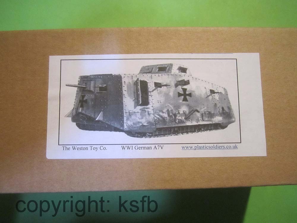 1/32 Weston Toys #001 WWI German Tank A7V Finished Model for Soldiers 1/32 Weston Toys #001 WWI German Tank A7V Finished Model for Soldiers