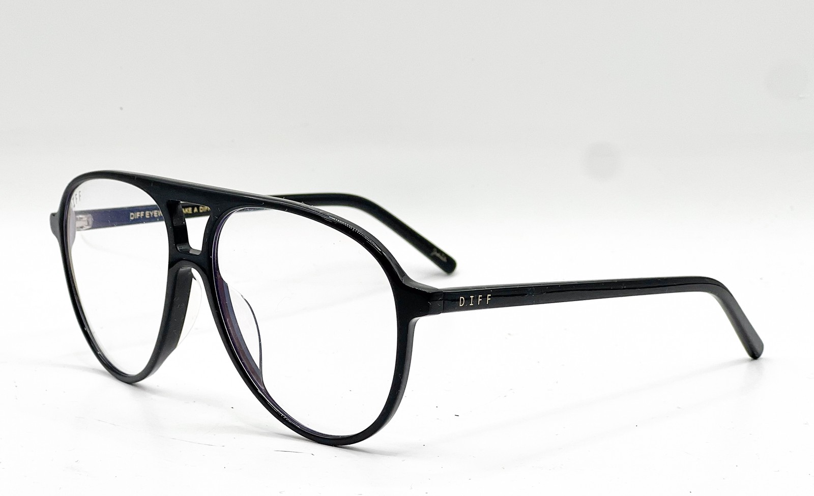 NEW DIFF EYEWEAR BB111 BLACK AUTHENTIC EYEGLASSES 57-16