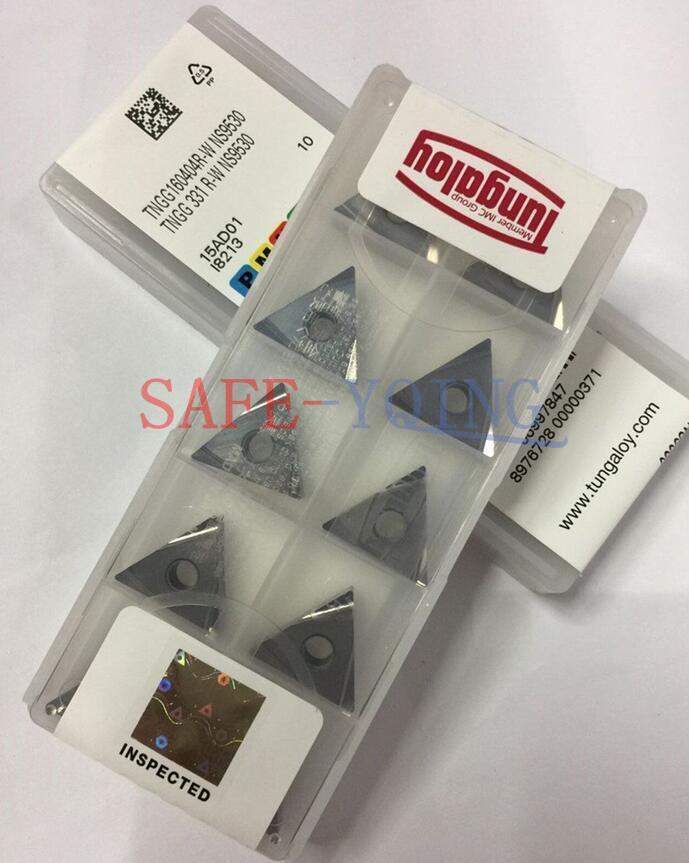 10PC Tungaloy TNGG160404R-W NS9530 CNC Carbide Inserts NEW