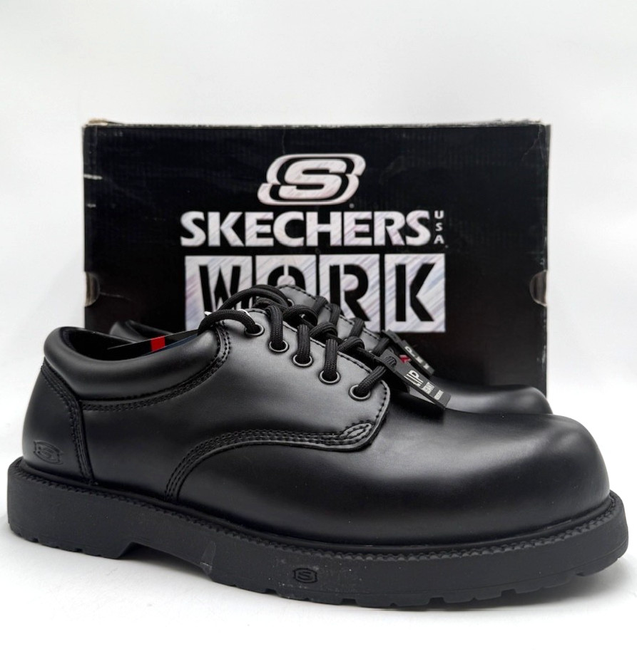 SKECHERS 4296EW/BWXV Men\'s NWD Work Shoe Black US Size 9.5