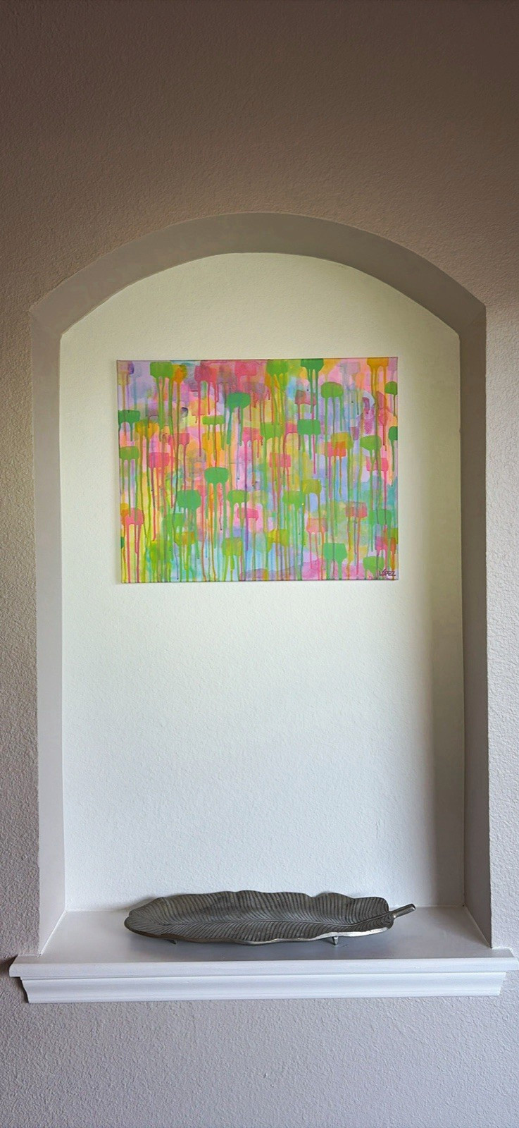 Signed Original Abstract maximalist dopamine decor Unframed Signed Original Abstract maximalist dopamine decor Unframed